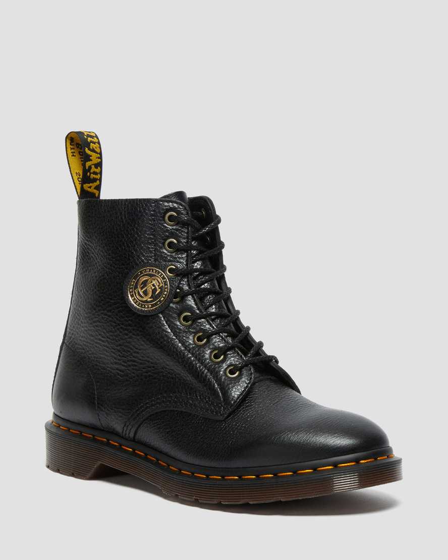 Dr. Martens 1460 Pascal Buckingham Lær Snørestøvler Dame Svart [1547UZDKL]